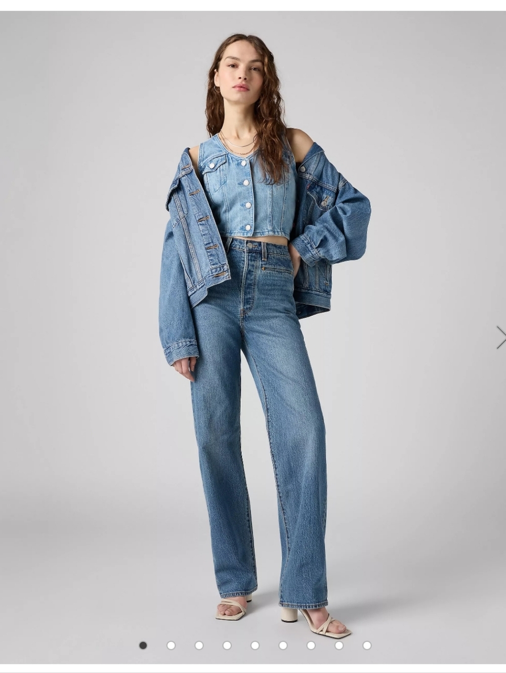 Levi's Women's Ribcage Straight Leg Full Length Western Jeans